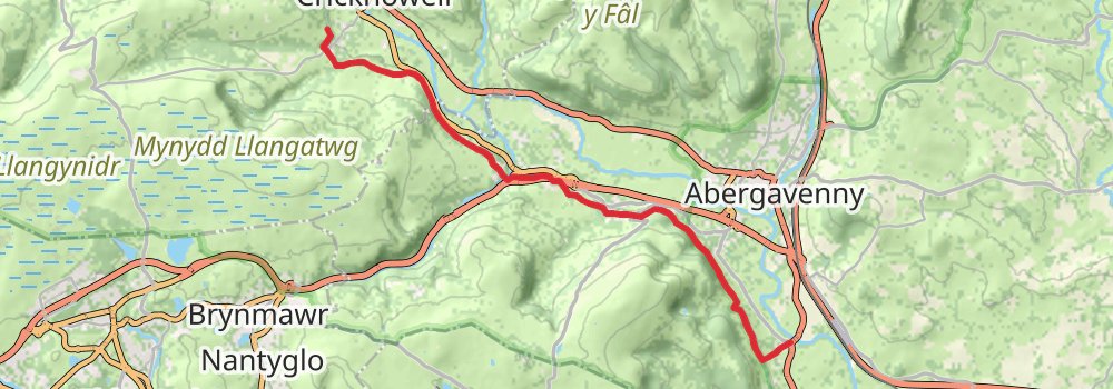 Usk Valley Walk stage 3 Map