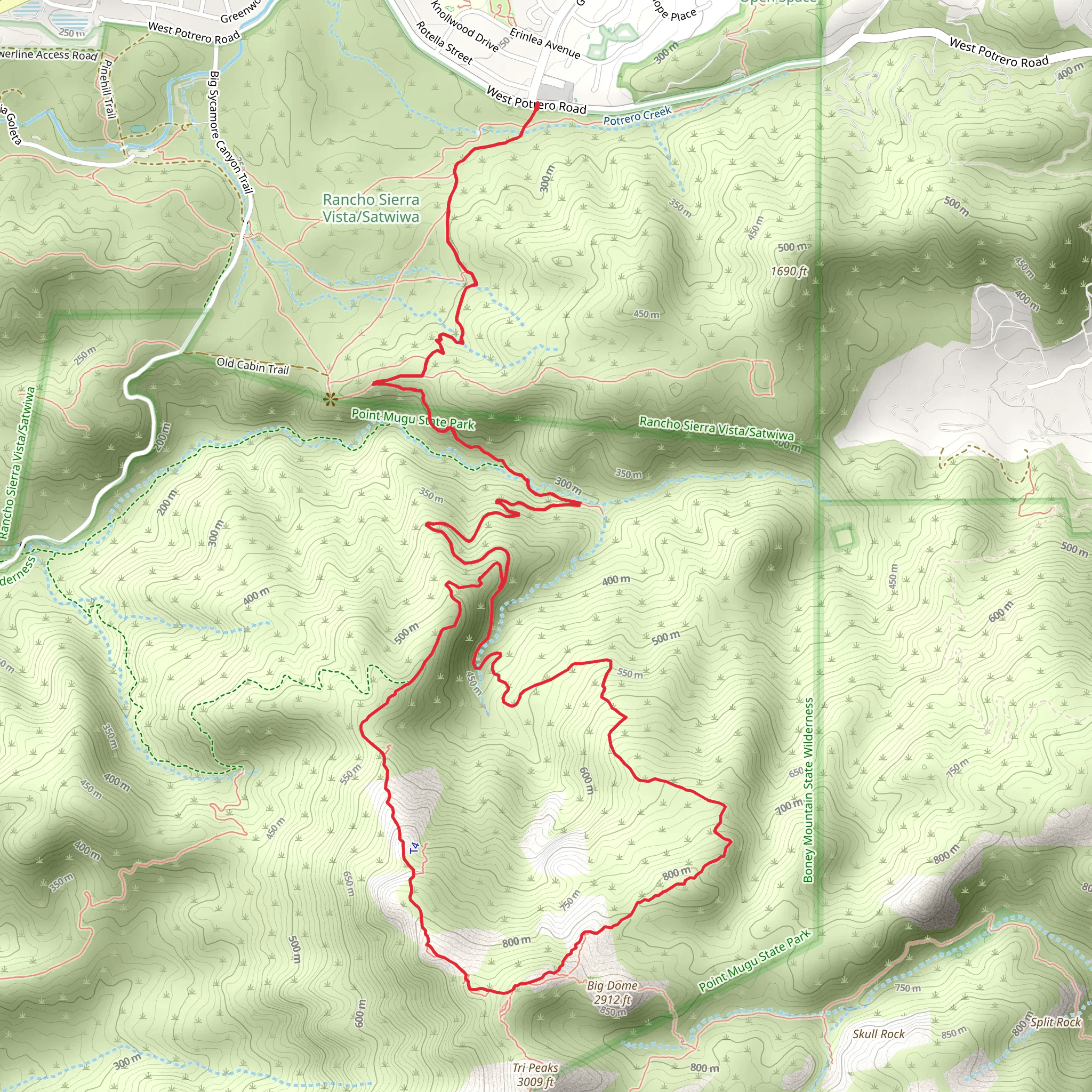Upper Cabin Loop Trail mobile static map