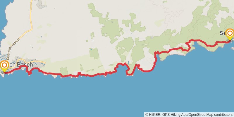 GR 223 - Cami de Cavalls stage 7 Map
