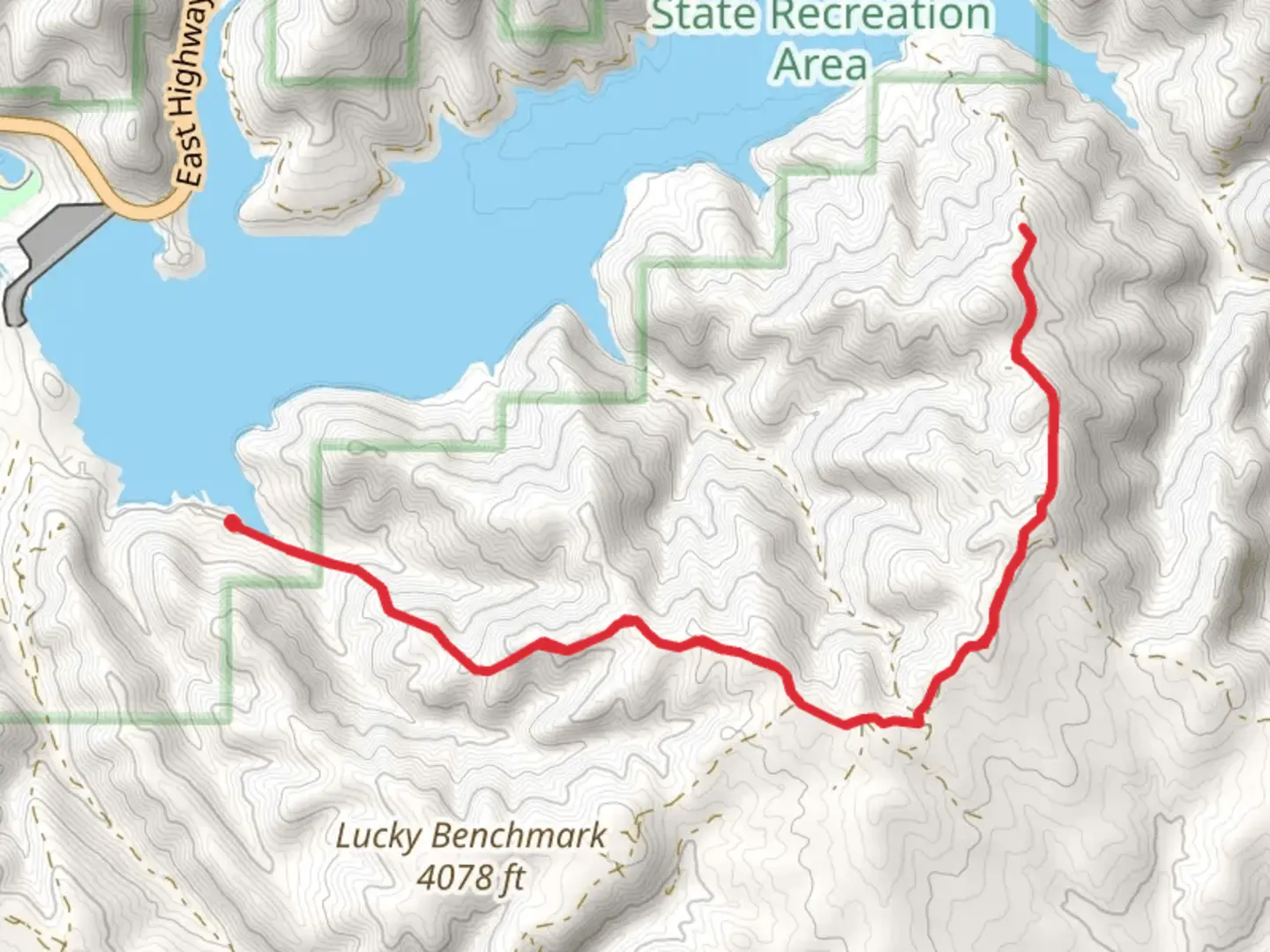 An image depicting the trail Turner Gulch Out and Back and its surrounding area.