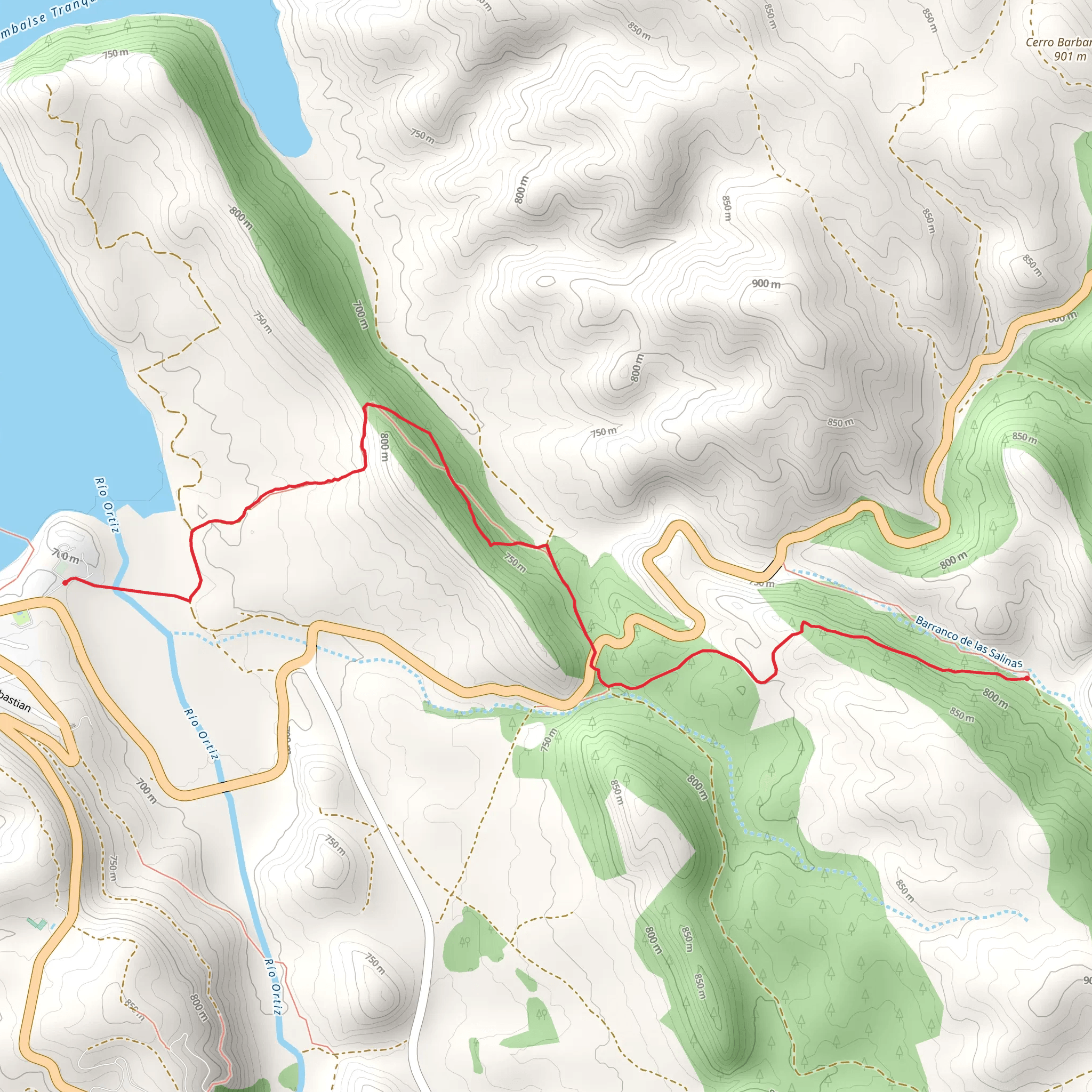 Nuévalos - Collado - Las Salinas SL Z 49 mobile static map