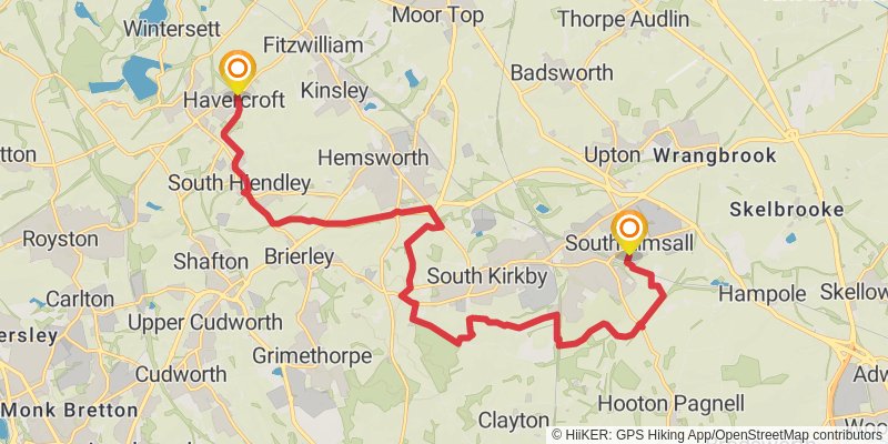 Wakefield Way stage 5 Map