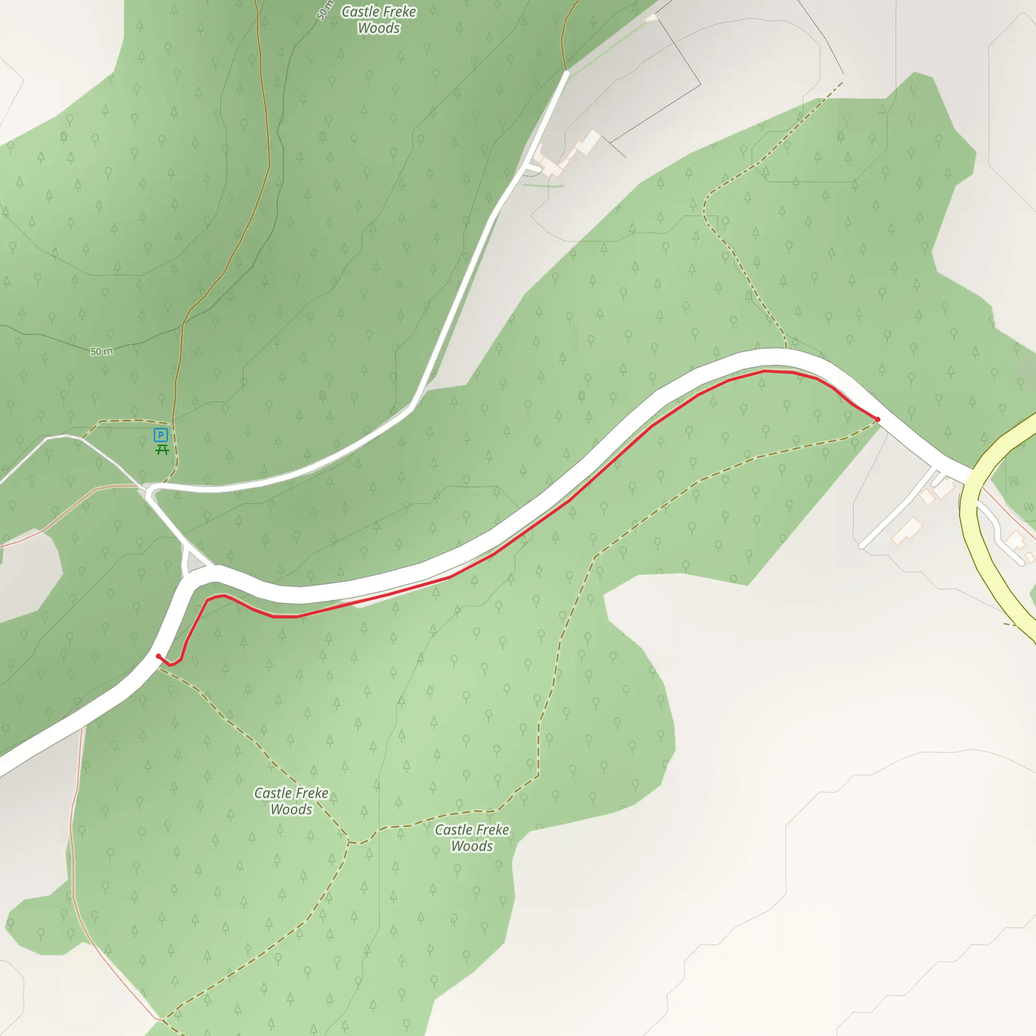 Castlefreke - Castle Cross Trail mobile static map