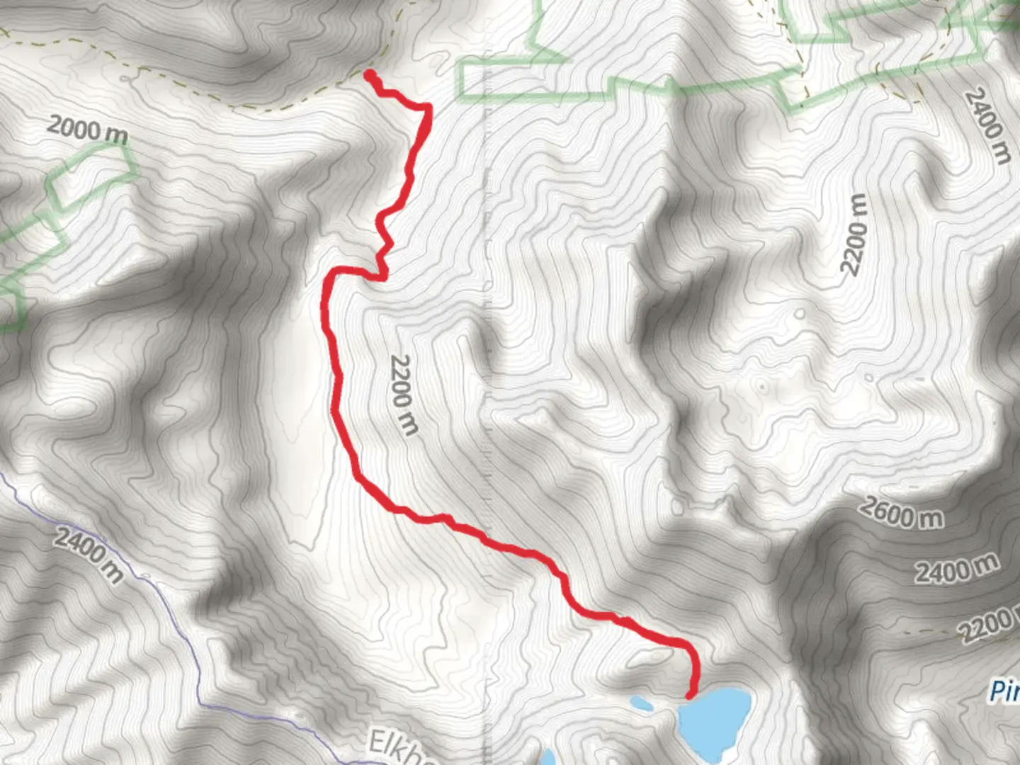 An image depicting the trail Rock Creek Lake Trail and its surrounding area.