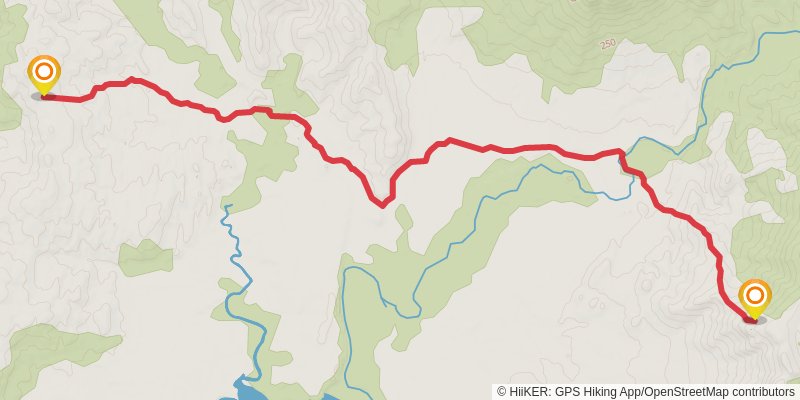 South Coast Track stage 2 Map