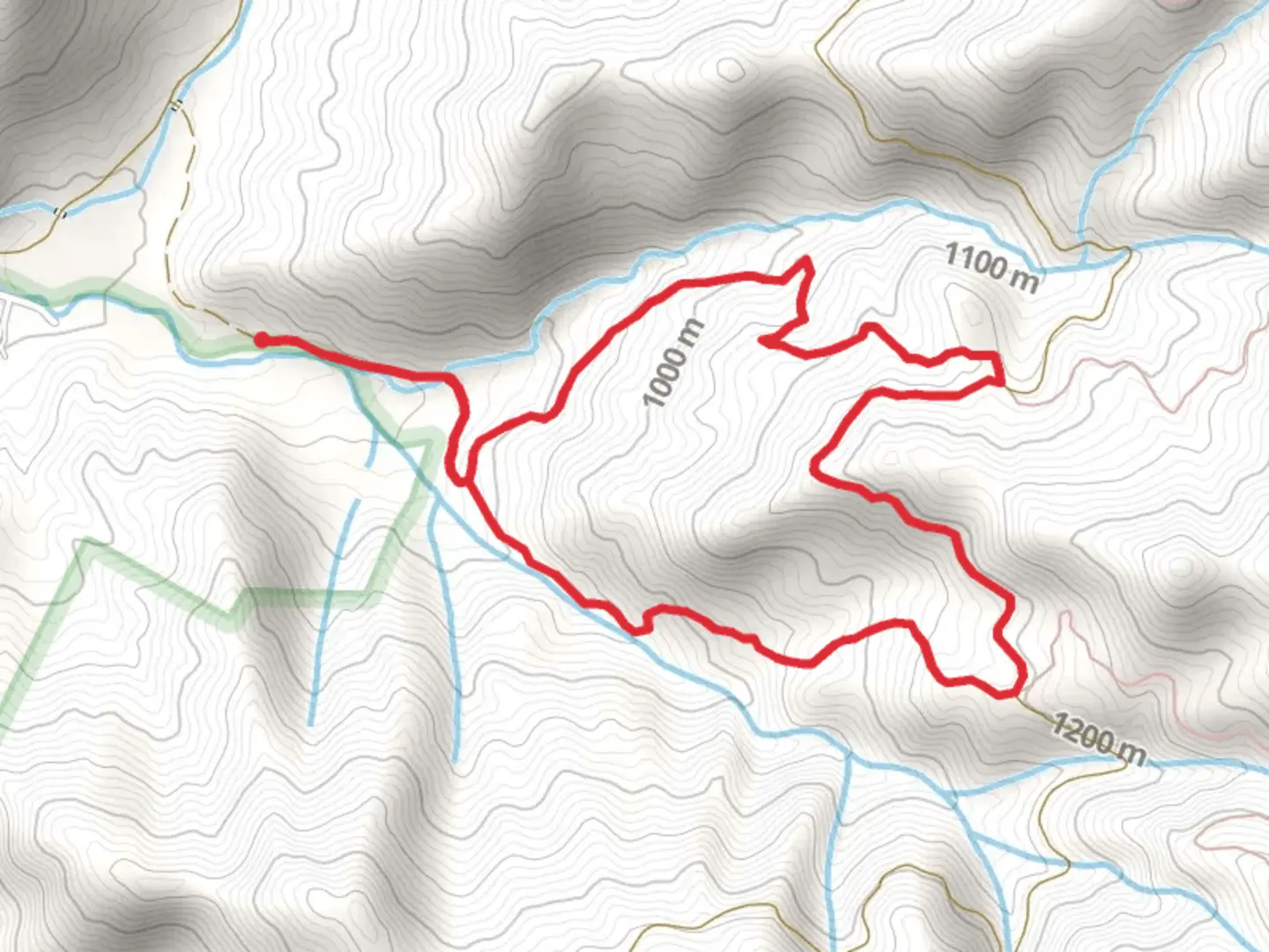 An image depicting the trail Stair and Walker Creek Loop Trail and its surrounding area.