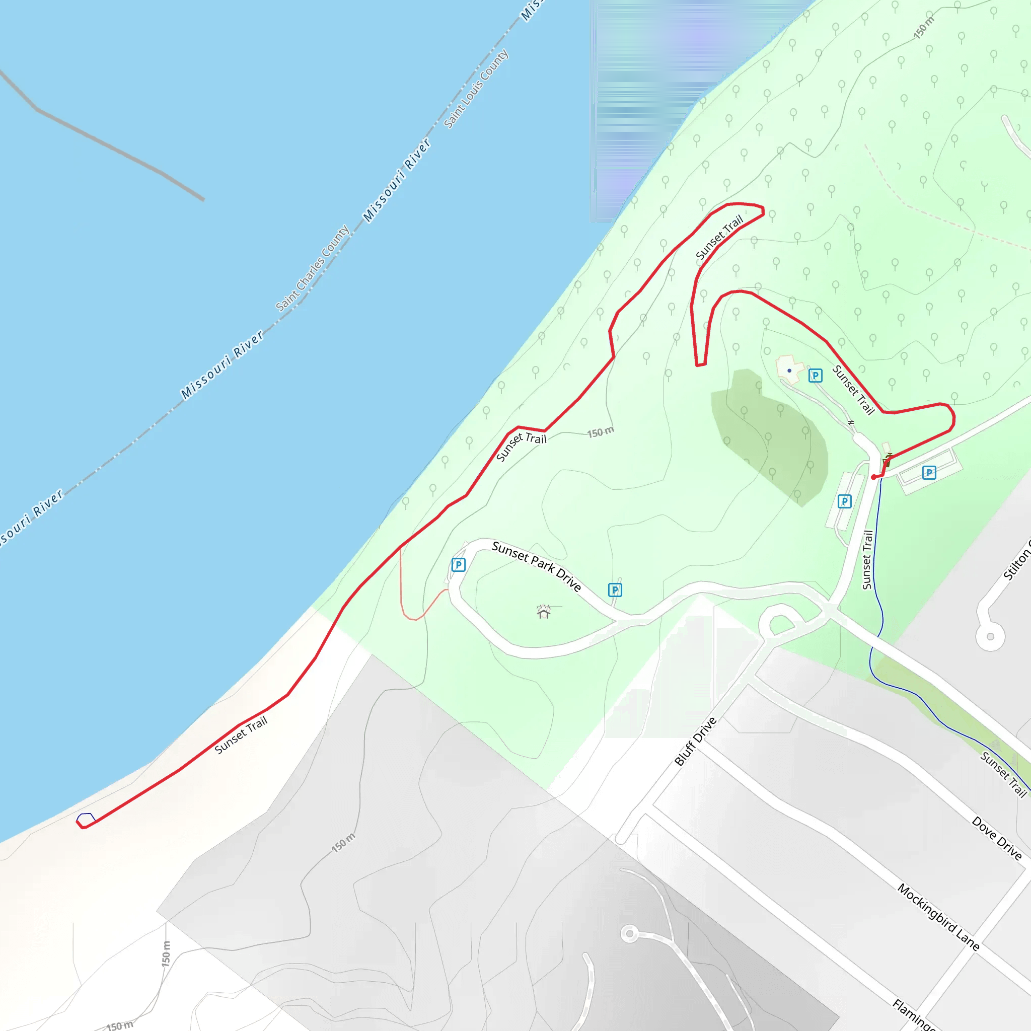 Sunset Trail mobile static map
