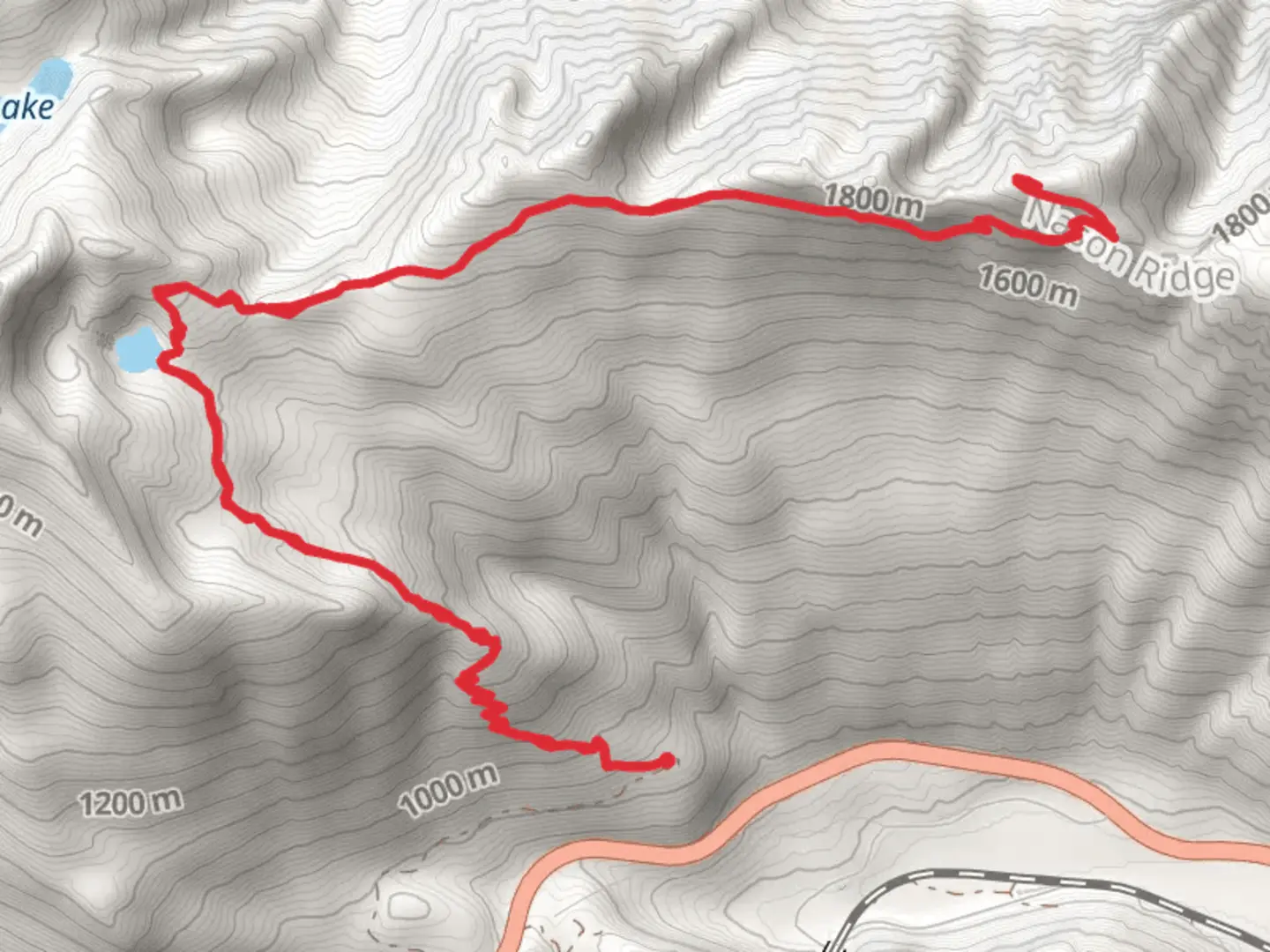 An image depicting the trail Nason Ridge lookout via Merritt Lake Trail and its surrounding area.