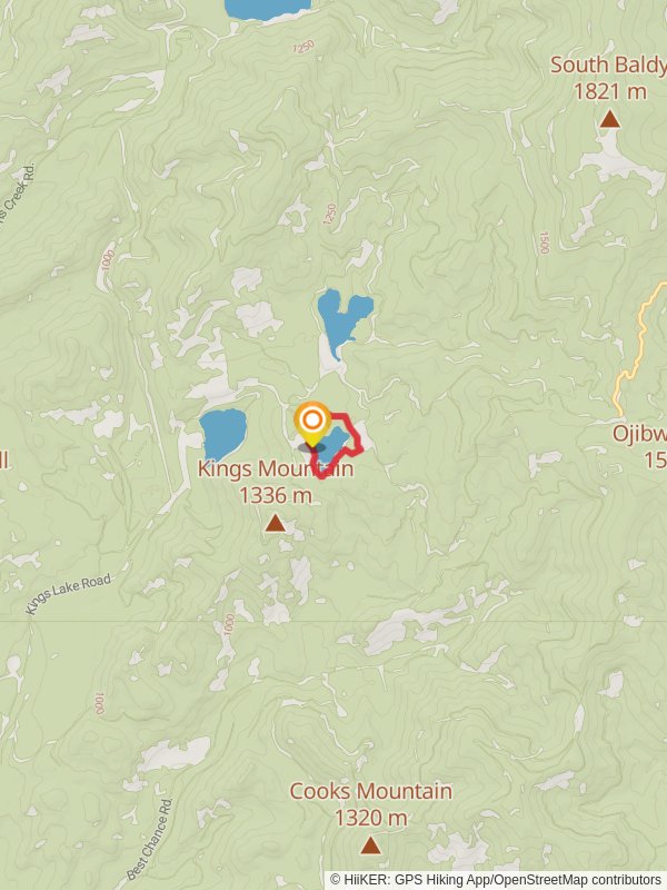 South Skookum Lake Trail mobile static map