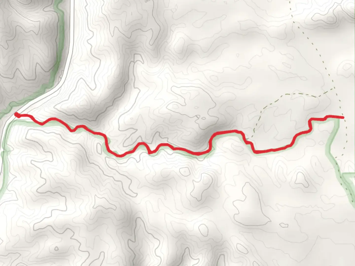 An image depicting the trail Little Box Canyon Trail and its surrounding area.