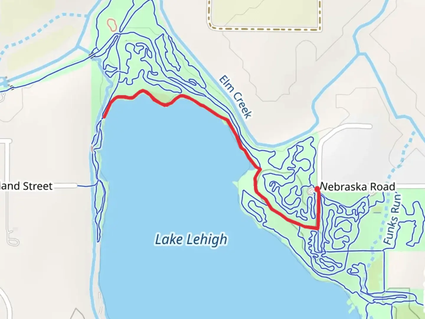 An image depicting the trail Lehigh Portland Trails - Mountain Goats and its surrounding area.