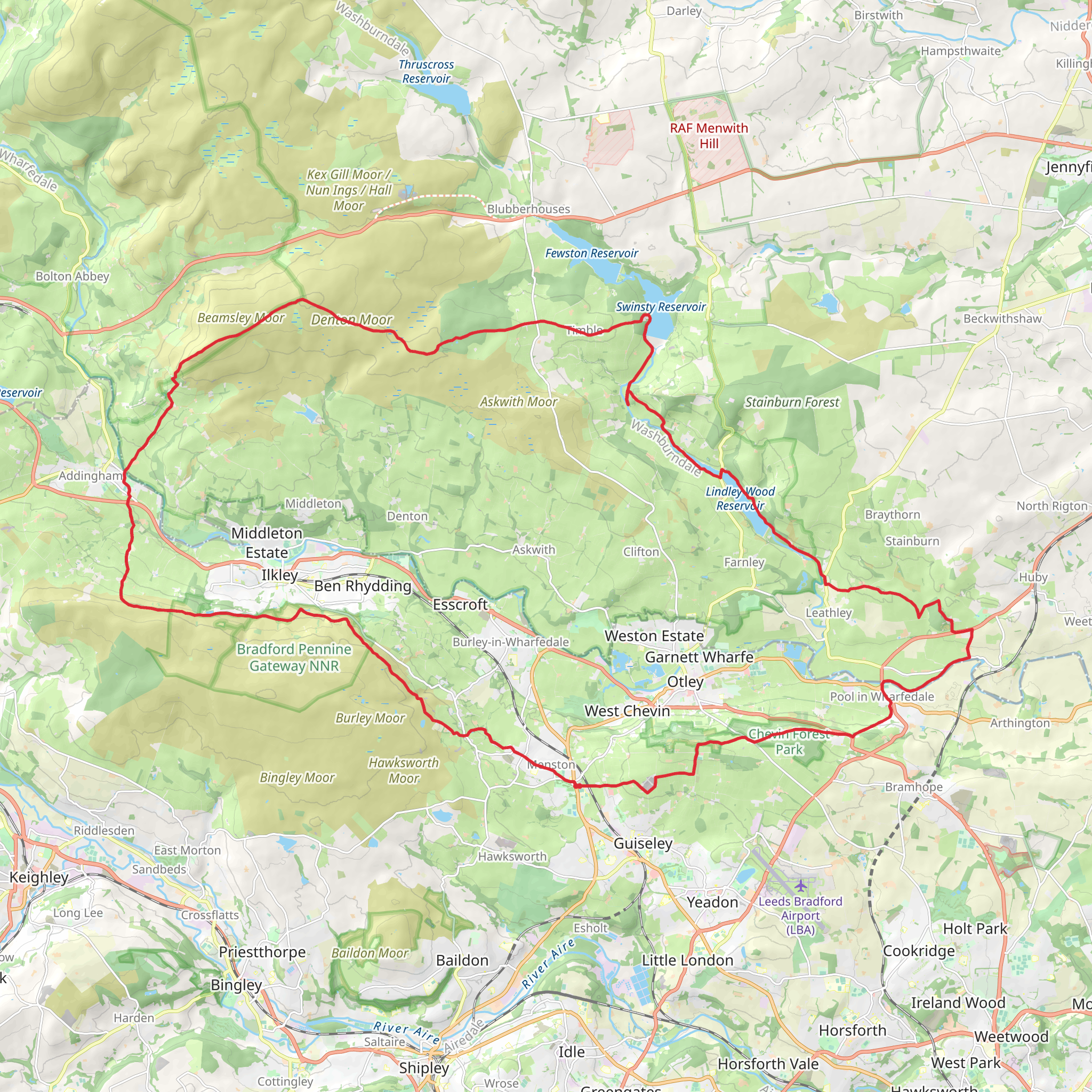 Belsmley and Oatley Beacon mobile static map