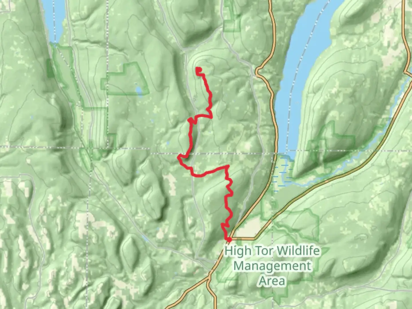 An image depicting the trail Gannett Hill Beaver Pond and Gannett Hill from Gannett Hill Park Road and its surrounding area.