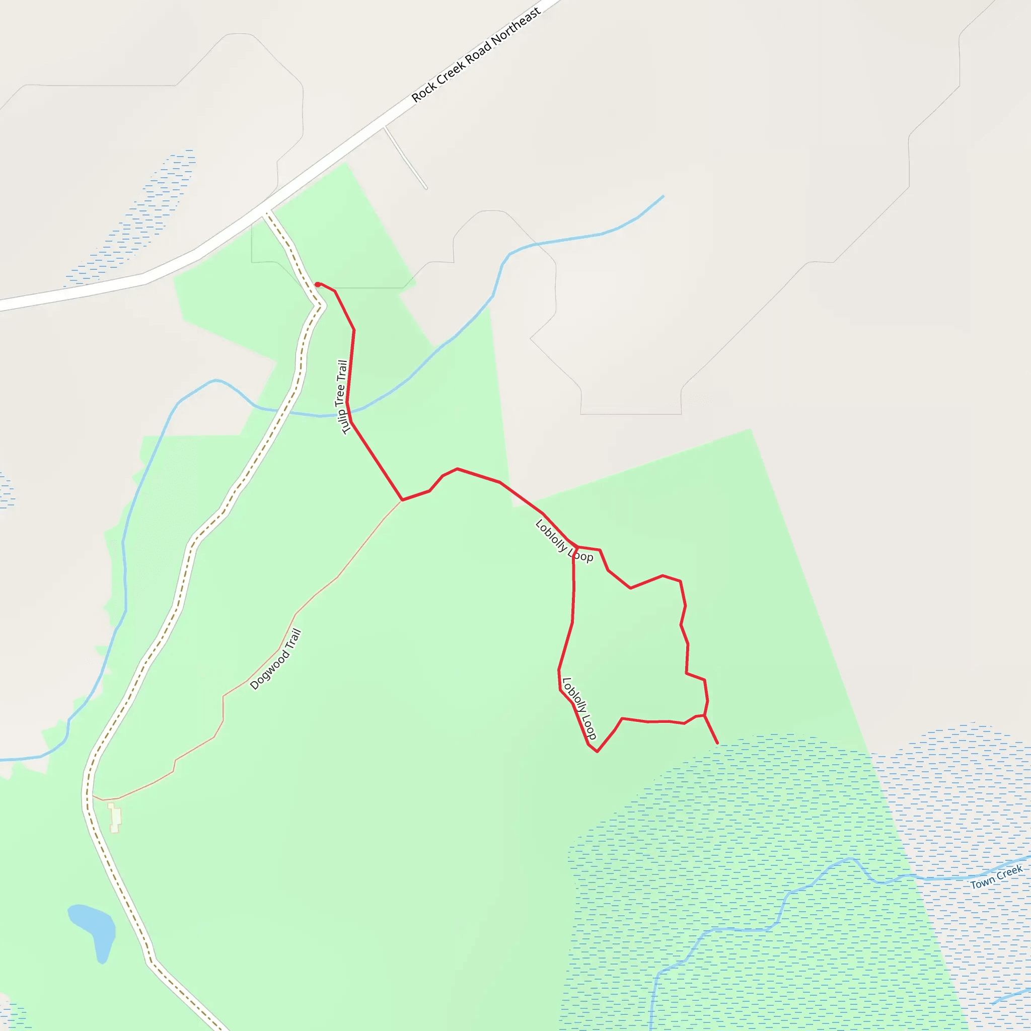 Loblolly Loop mobile static map