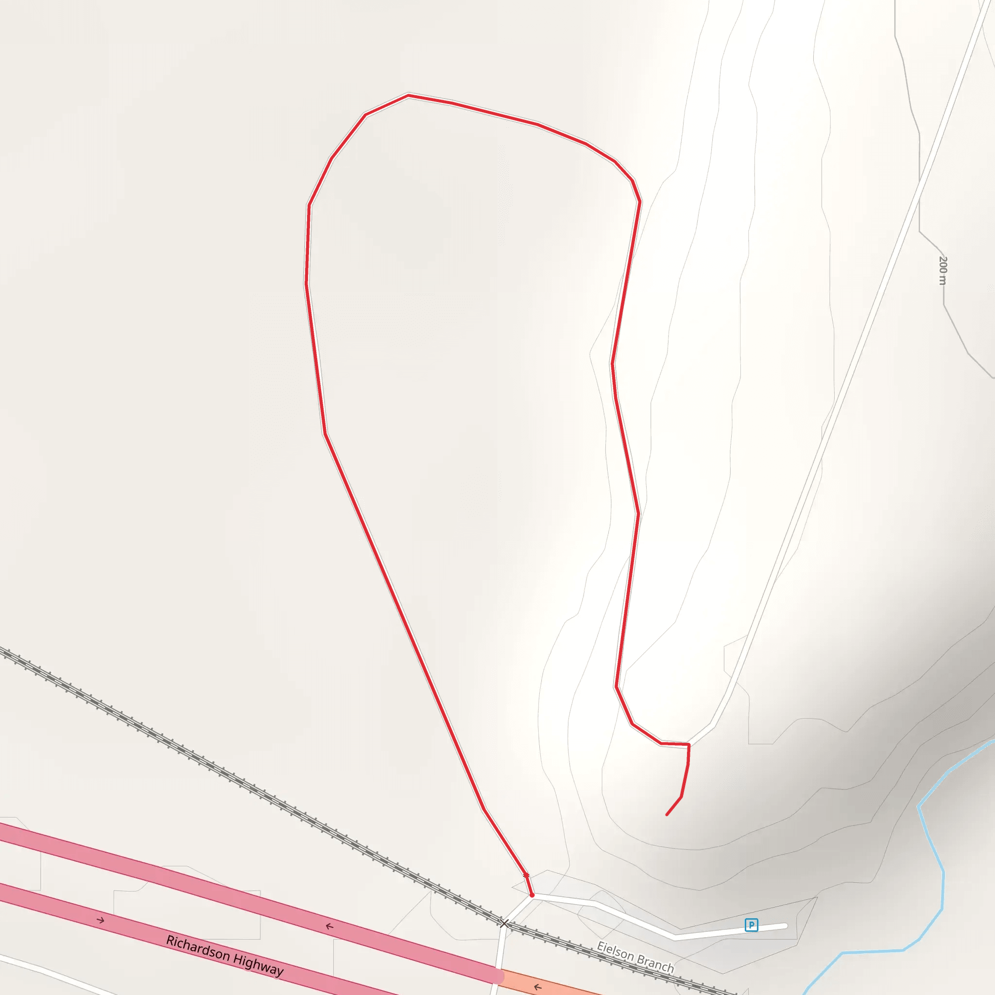 Richardson Highway mobile static map