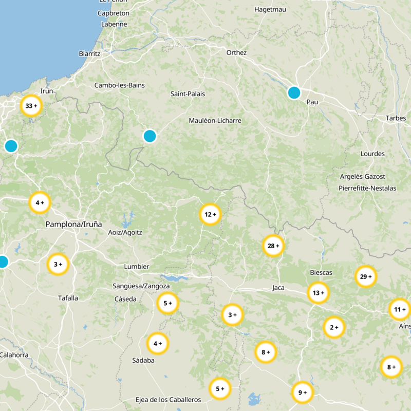 Uztárroz/Uztarroze Static Map