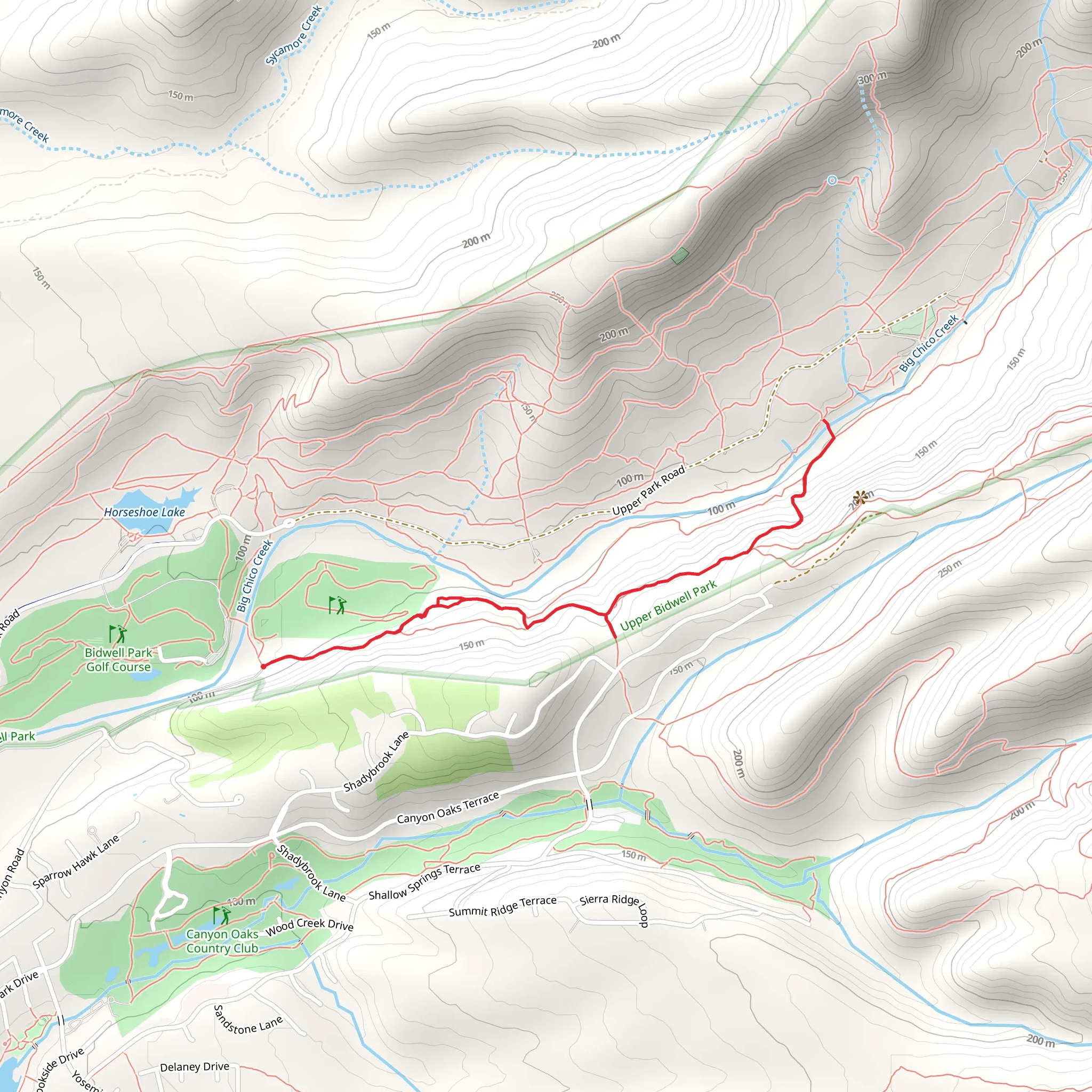 South Rim Trail from Centennial Avenue mobile static map