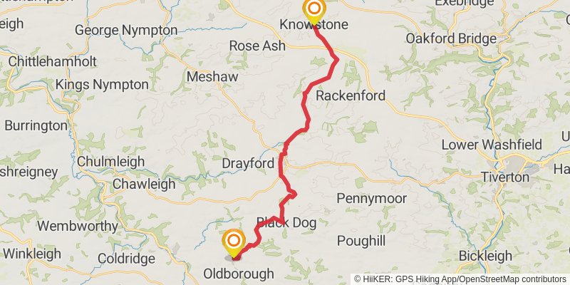 Two Moors Way stage 7 Map