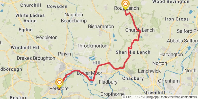 Wychavon Way stage 2 Map