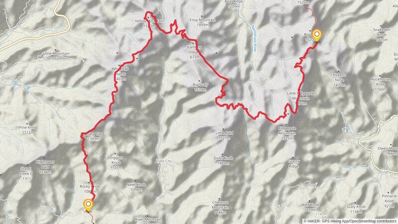 Appalachian Trail from Charlies Creek Road