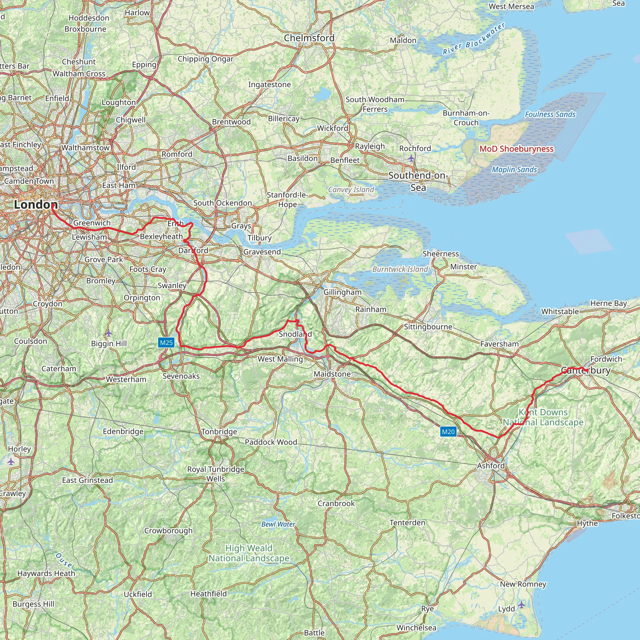 Becket Camino mobile static map