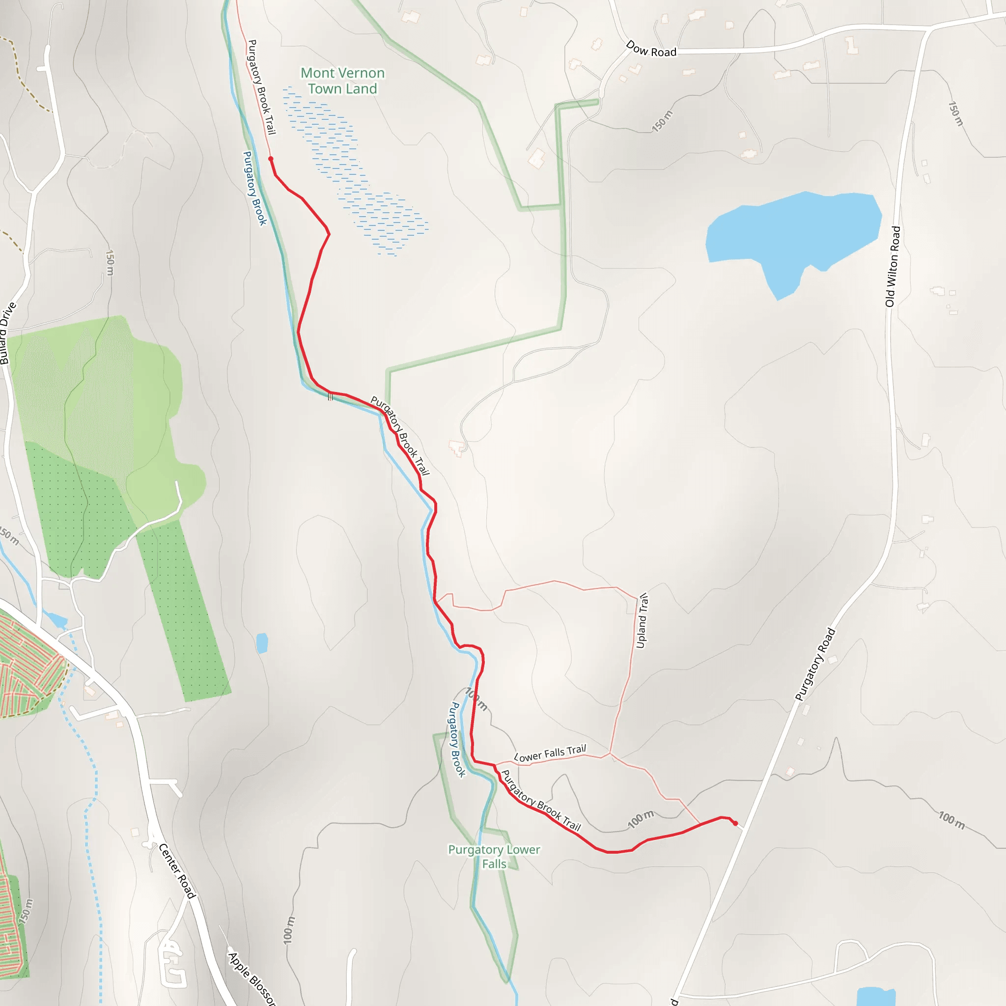 Purgatory Lower Falls Trail mobile static map