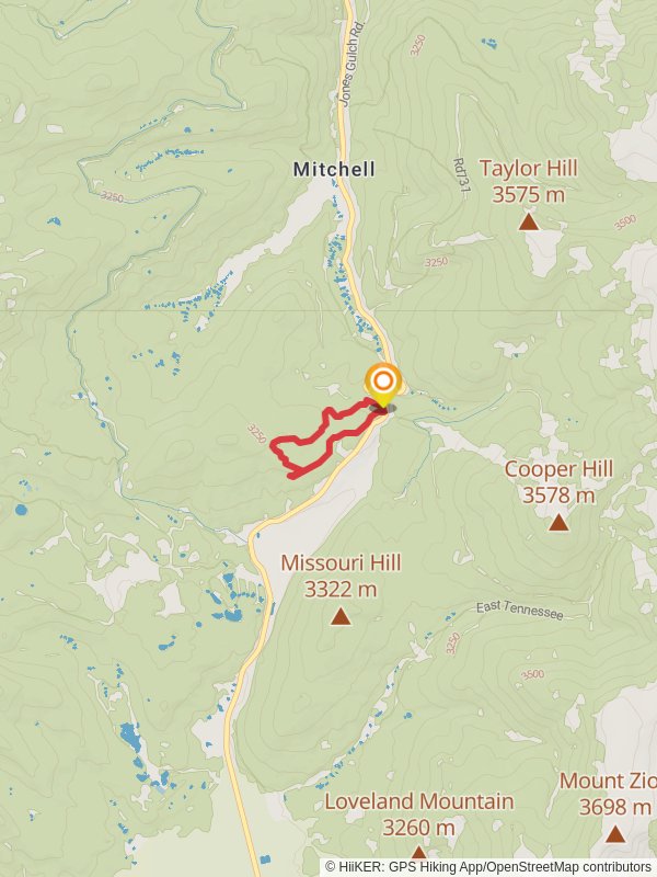 Treeline Loop Trail from Tennessee Pass