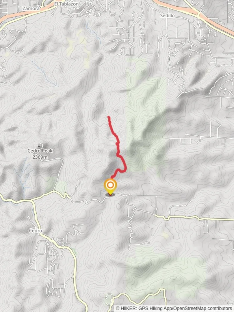 An image depicting the trail Bear Scat and its surrounding area.