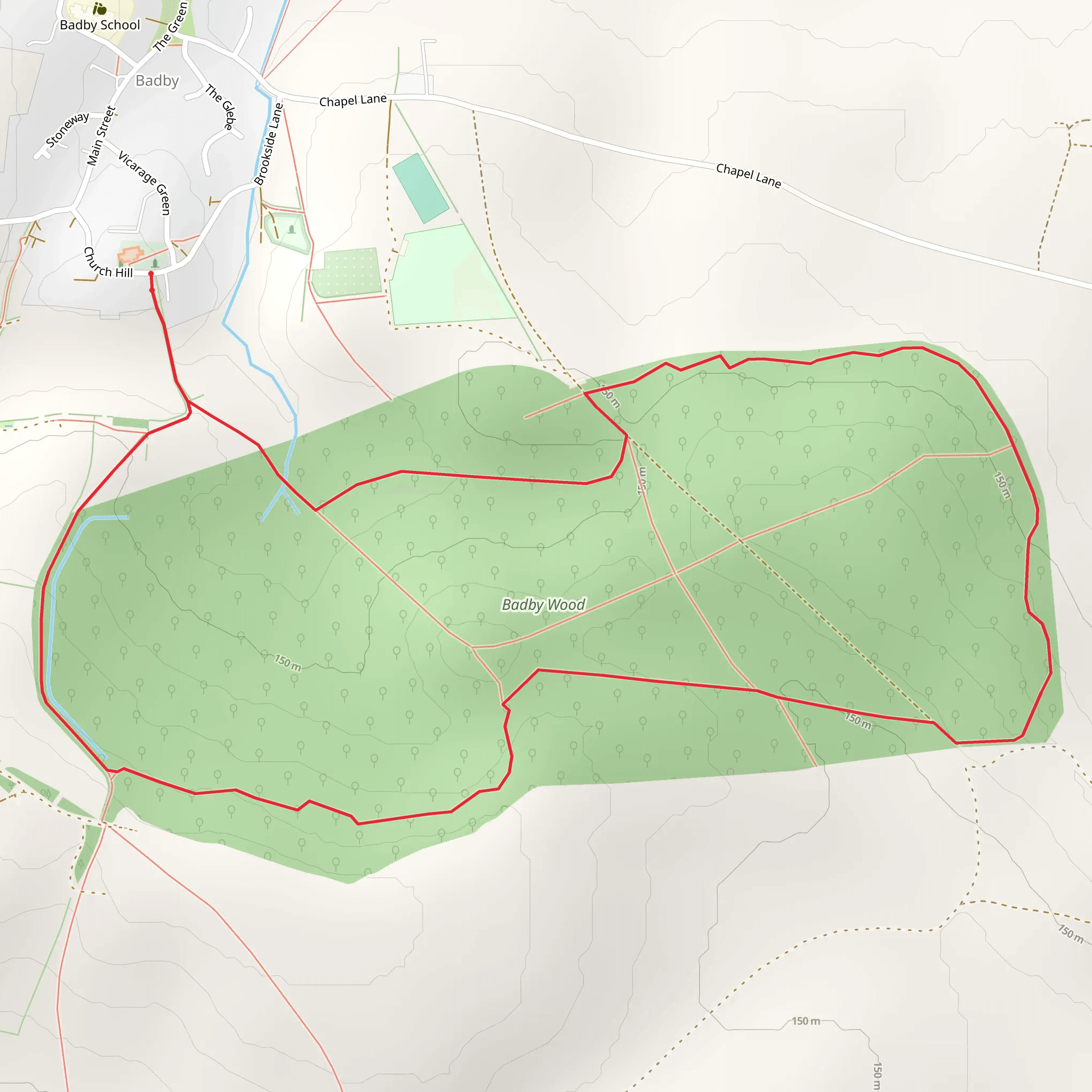 Badby Woods mobile static map