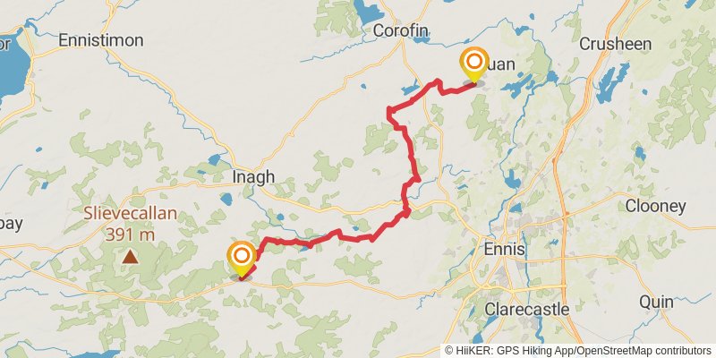 Mid-Clare Way stage 4 Map