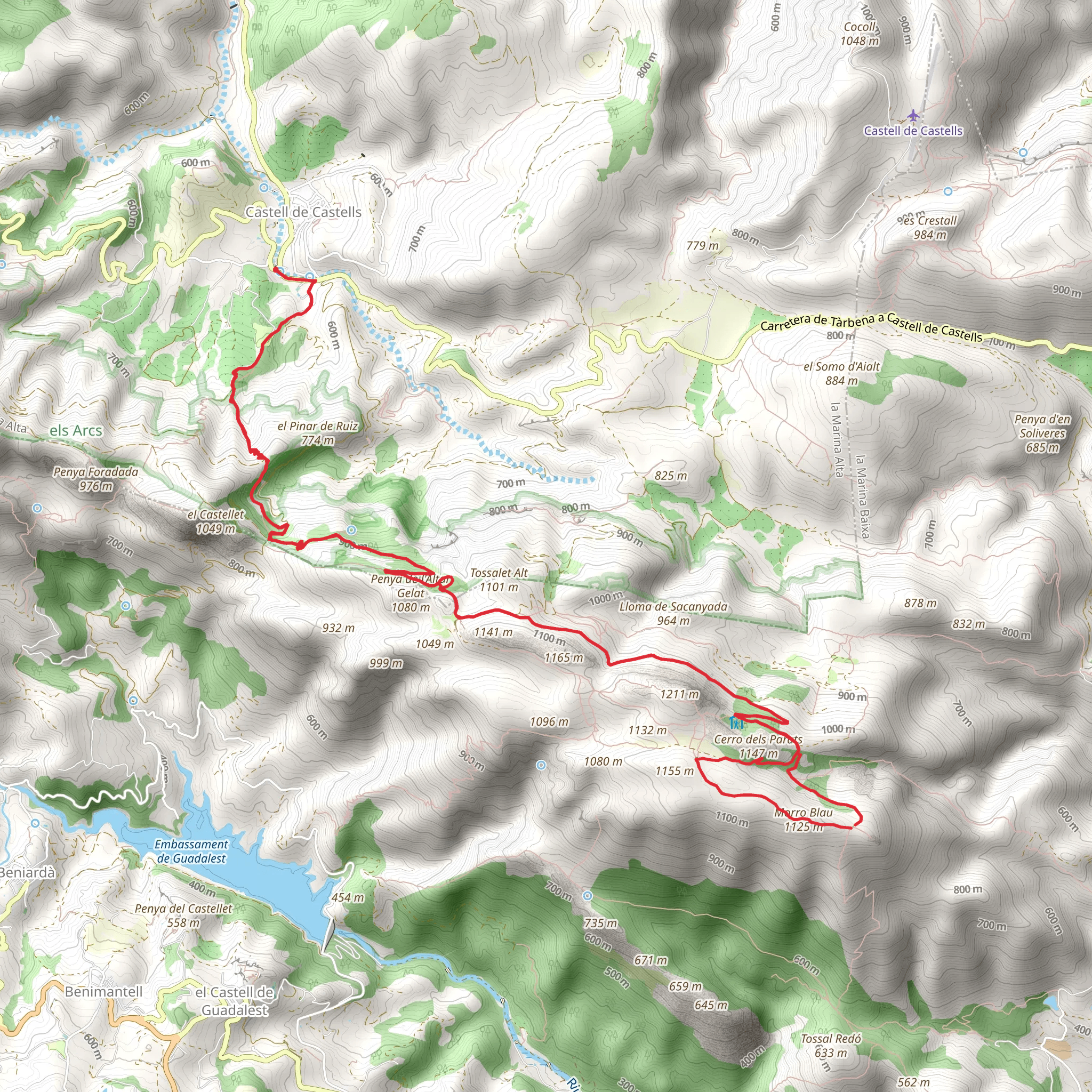 Trail to Morro Blau PR CV 150 mobile static map