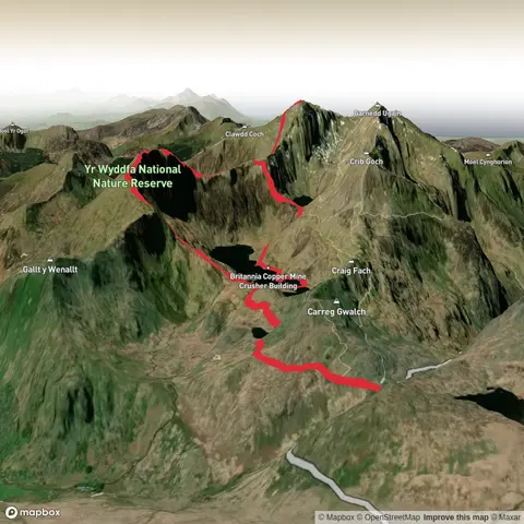 Y Gribin and Y Lliwedd Circular