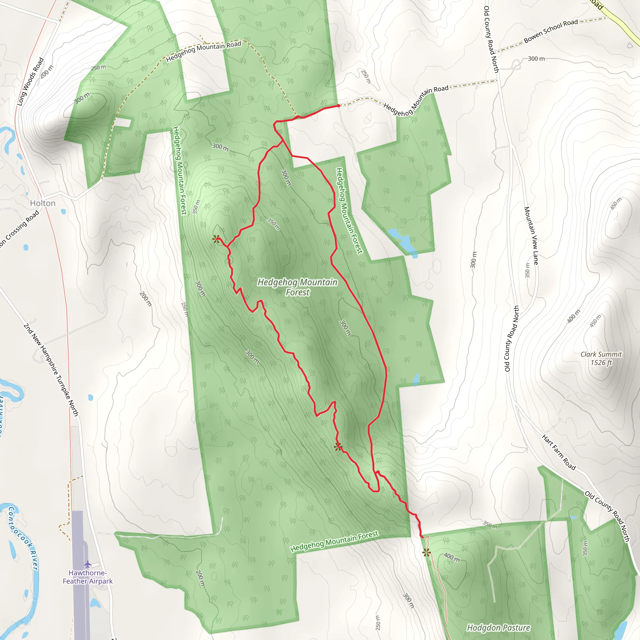 Hedgehog Ridge Loop Trail mobile static map