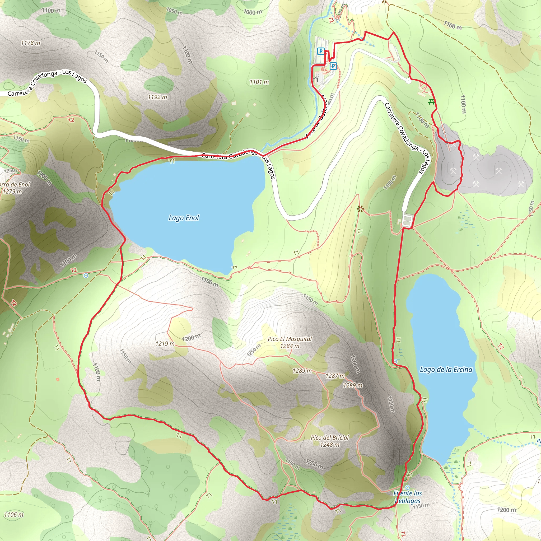 Covadonga Lakes Walk PR PNPE 2 mobile static map