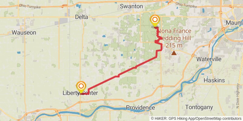 North Country Trail - Ohio stage 4 Map