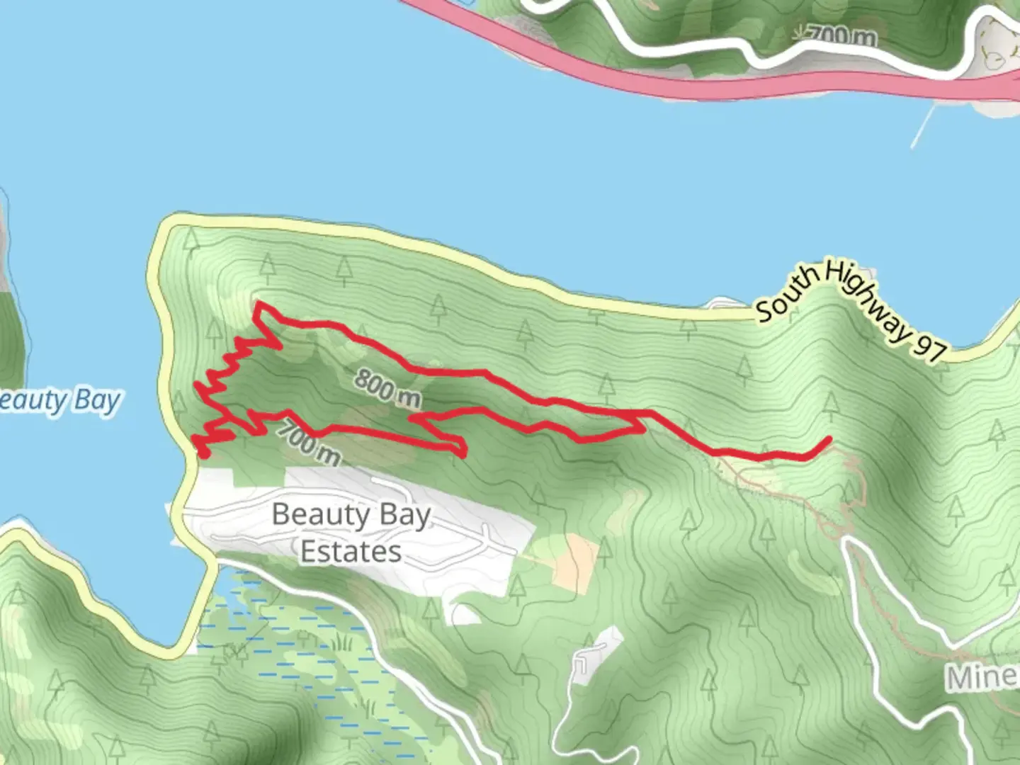 An image depicting the trail Mineral Ridge Trail Loop and its surrounding area.