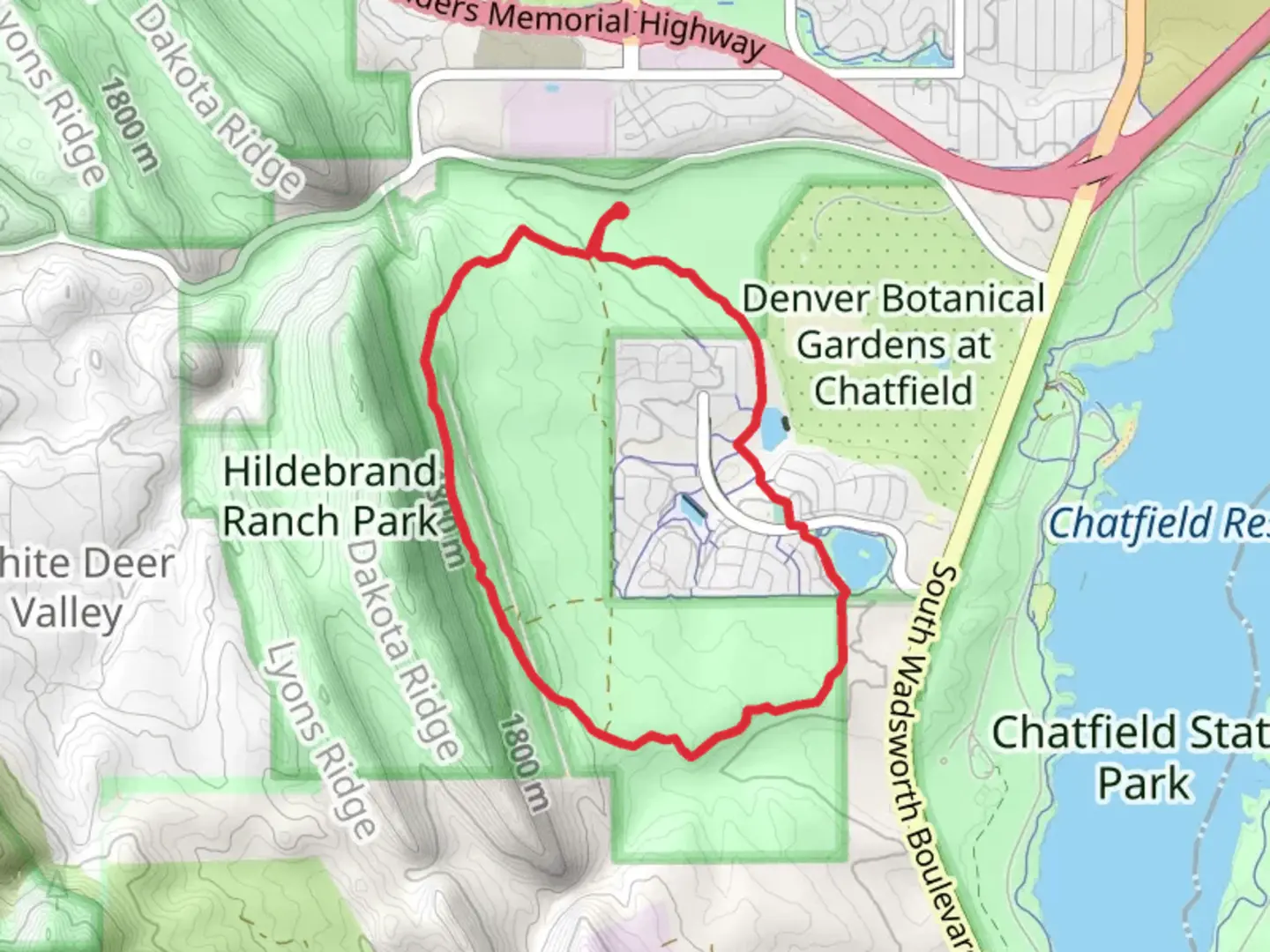An image depicting the trail Two Brands Loop Trail and its surrounding area.