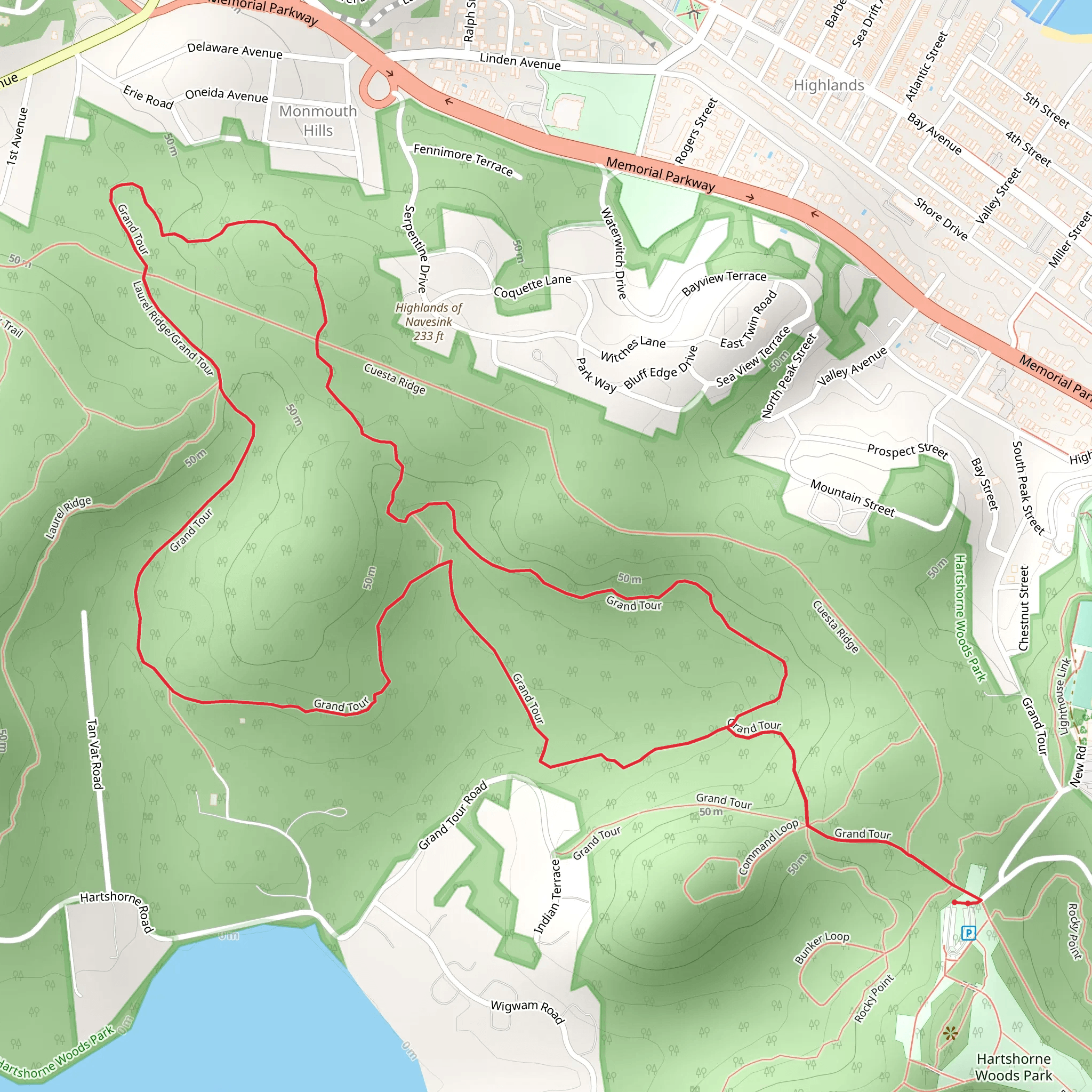 Grand Tour Loop mobile static map