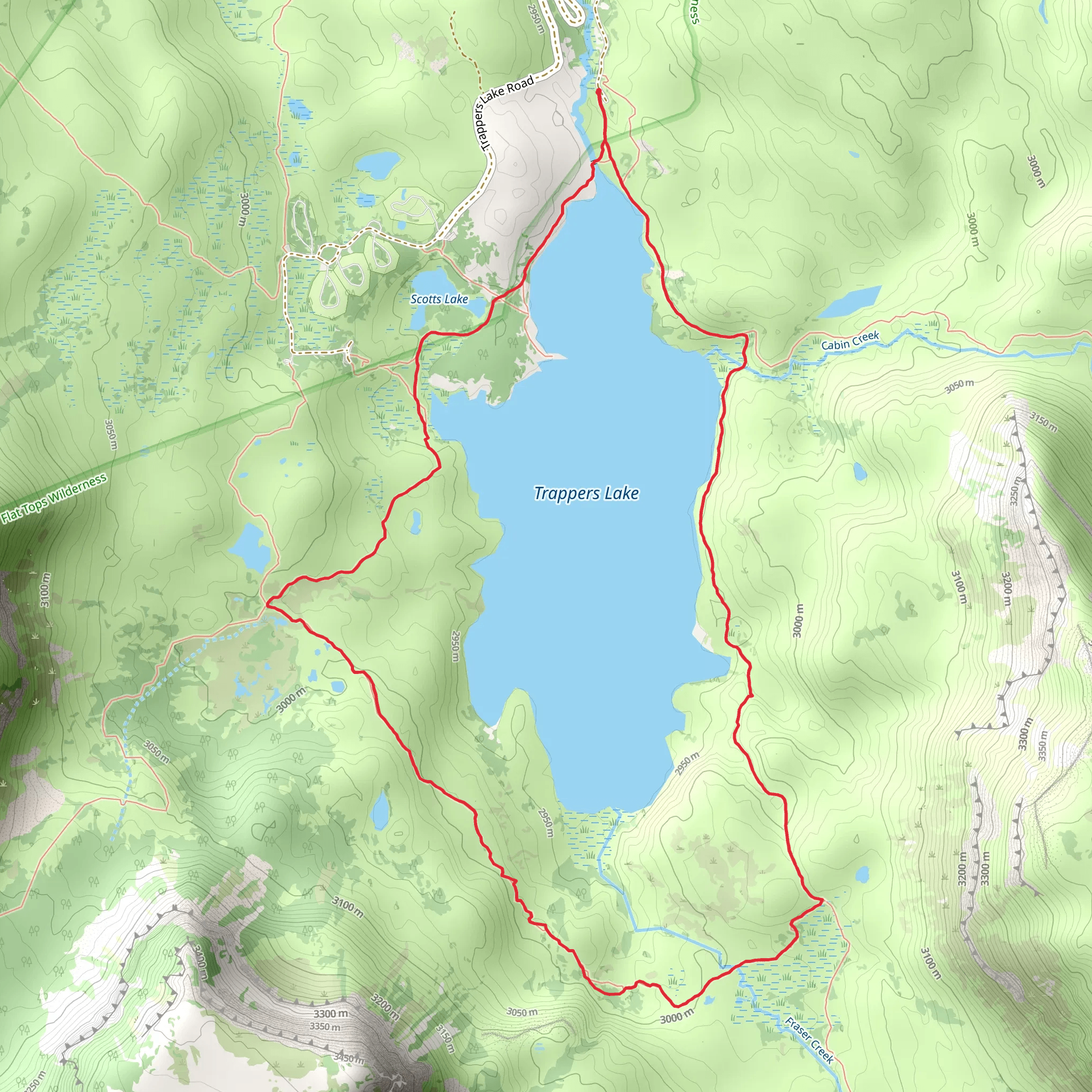 Arthur H Carhart Trail mobile static map