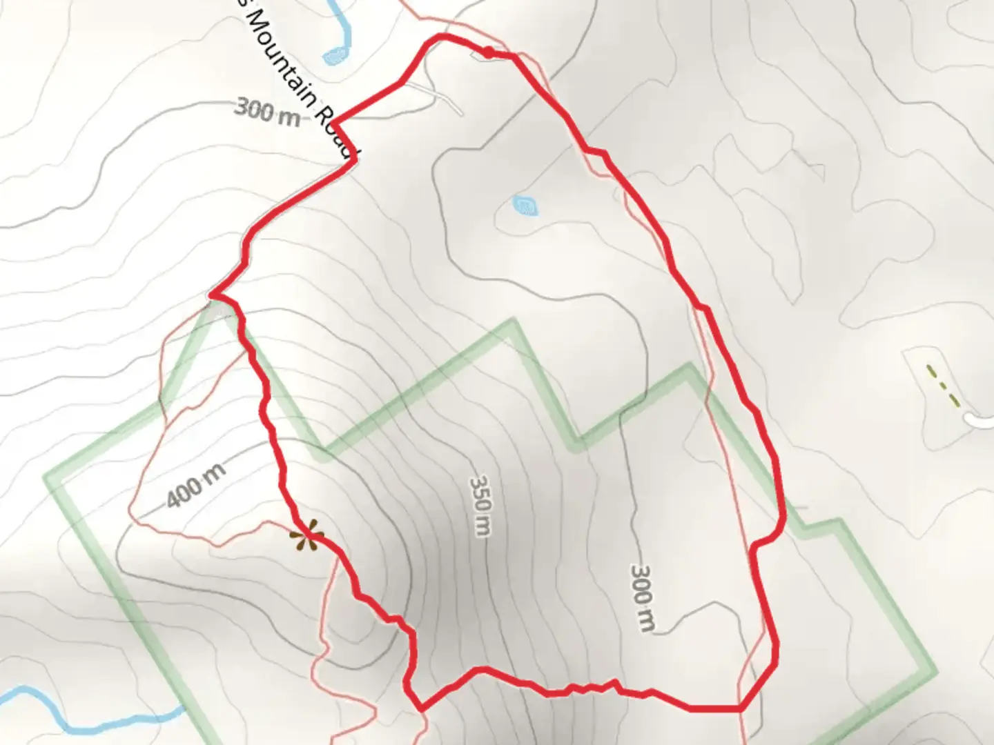 An image depicting the trail Decker Mountain Road Loop and its surrounding area.