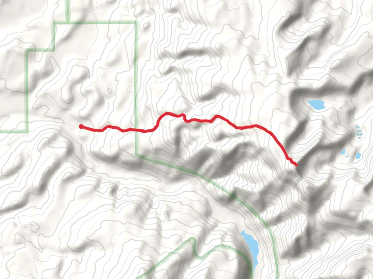 An image depicting the trail Sheep Mountain Out and Back and its surrounding area.