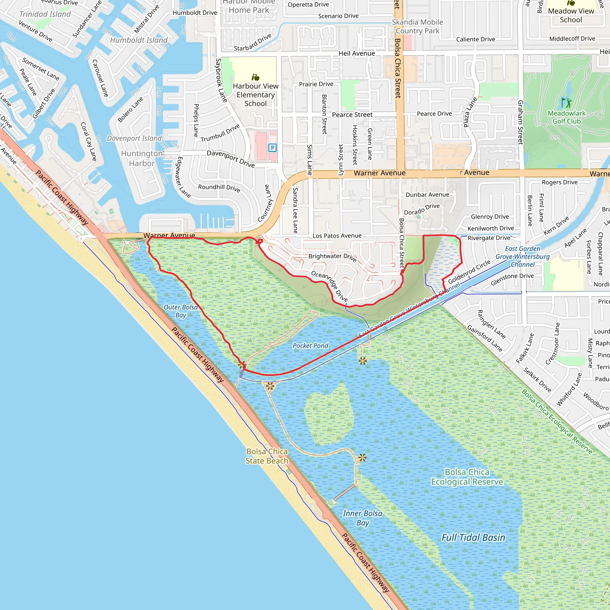 Brightwater, Mesa and Bolsa Pocket Loop Trail mobile static map