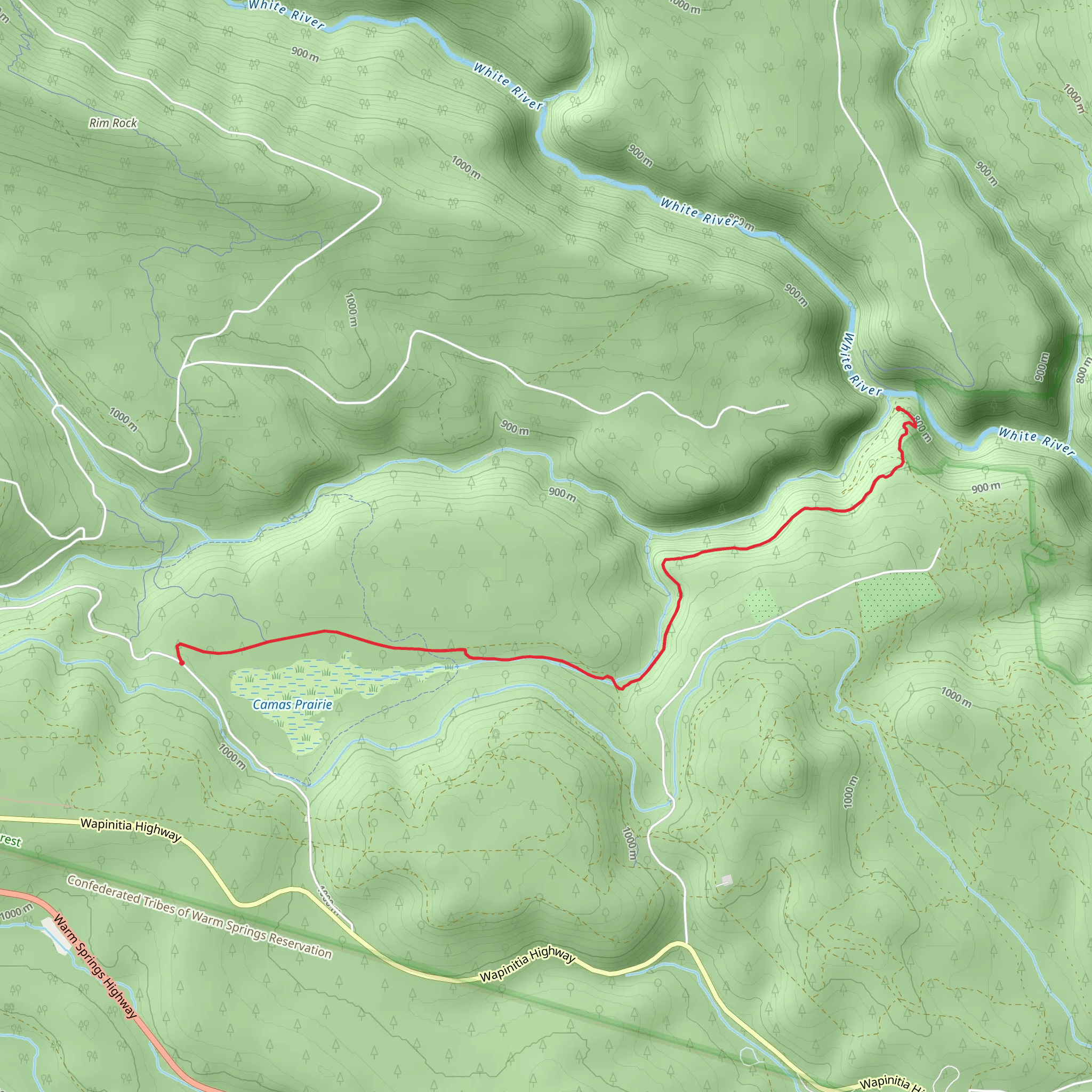 Camas Trail mobile static map