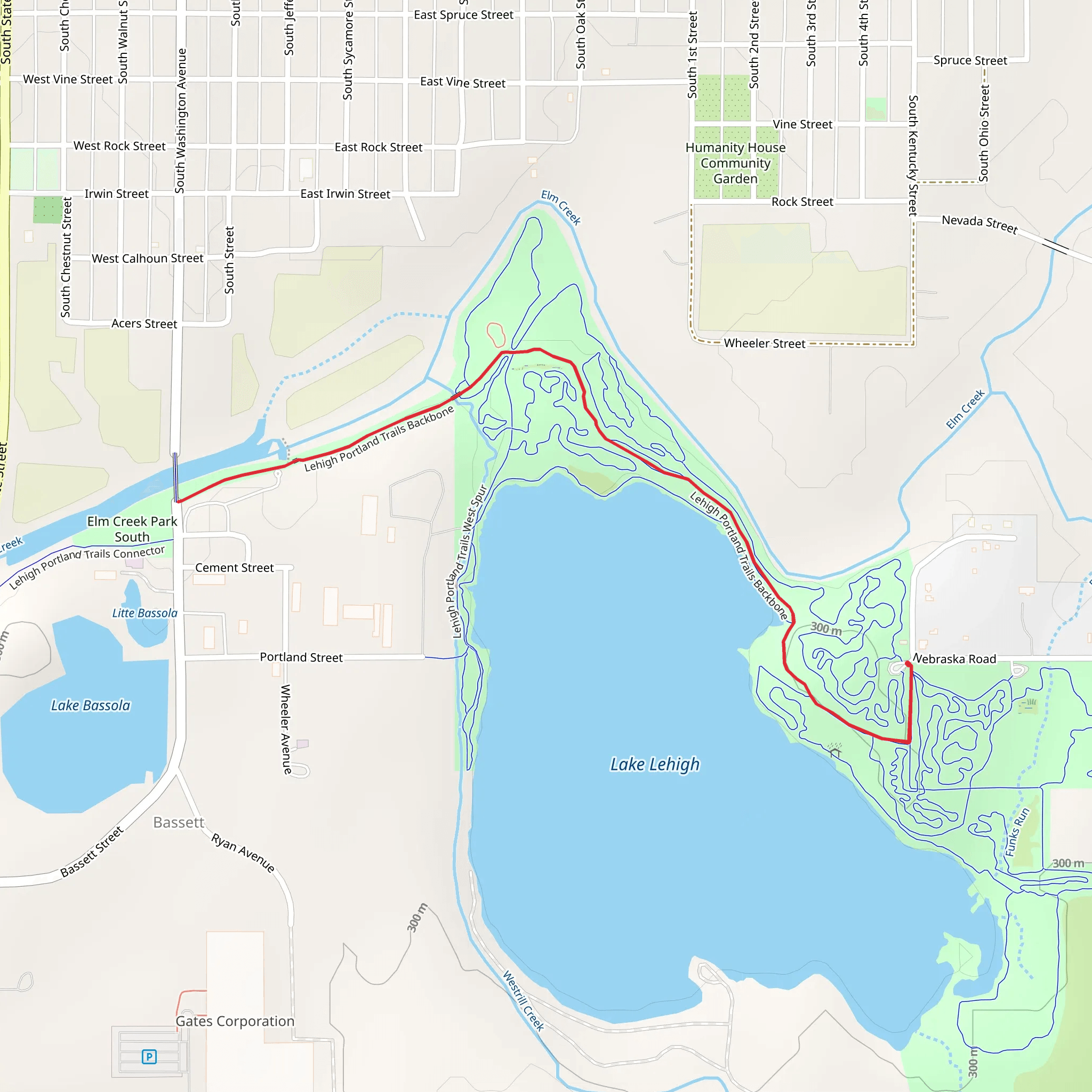 Lehigh Portland Trail Backbone mobile static map