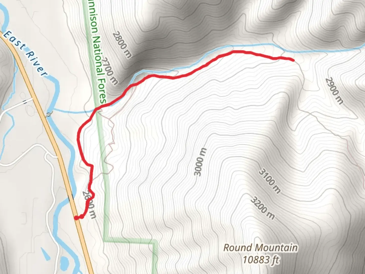 An image depicting the trail Eccher Gulch Trail and its surrounding area.