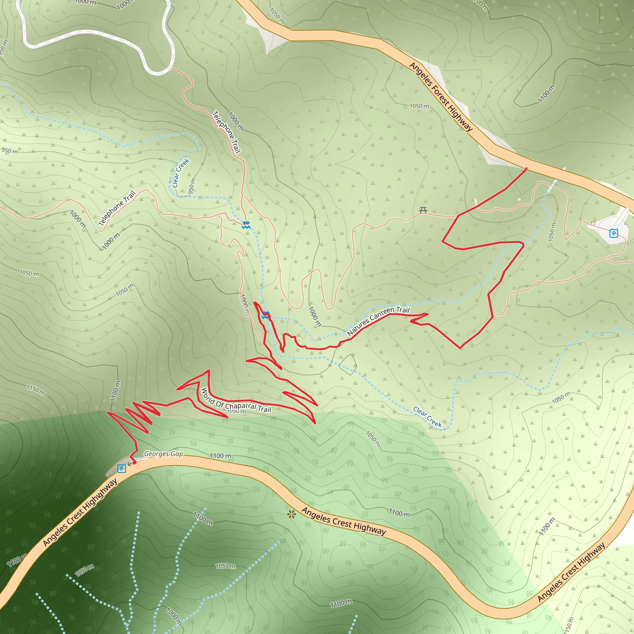 World Of Chaparral Trail mobile static map
