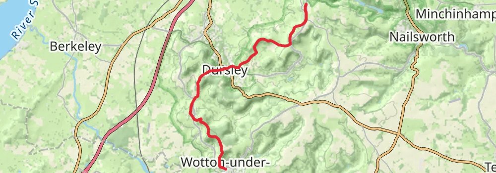 Cotswold Way 11-Day Moderate Tour (Hillwalk Tours) stage 6 Map