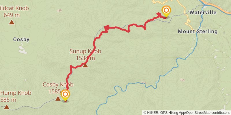 Appalachian Trail stage 26 Map