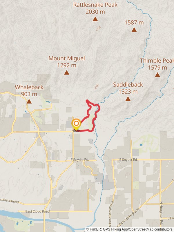 Esperero Trail and Sabino Lake Loop