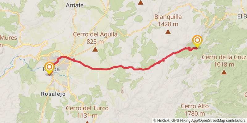 Gran Senda De Malaga stage 25 Map